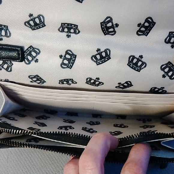 Juicy Couture Black Embossed Wristlet - Picture 4 of 6